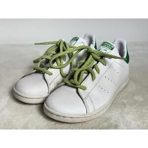 adidas Stan Smith FX7524 Youth Size 2.5 White Green Athletic Shoes